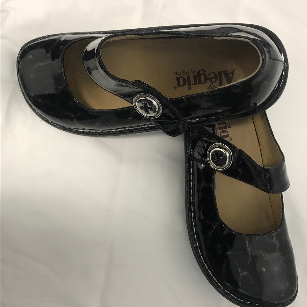 Alegria Patent Leather Mary Jane Shoes